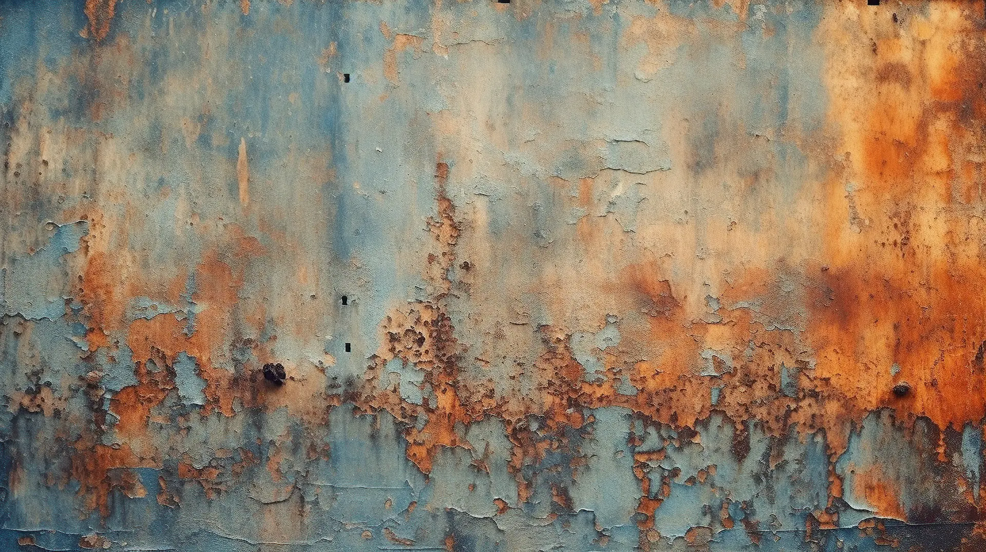 rusted wall of a container